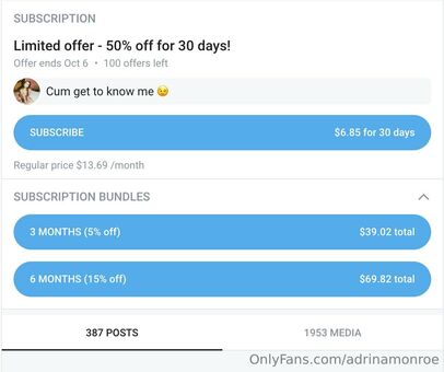 adrinamonroe Nahé Úniky OnlyFans Fotka 8