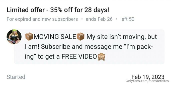 monsterbites Nahé Úniky OnlyFans Fotka 4